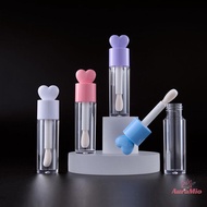 [AuraMio] Portable Heart 4/6ml Lip Gloss Tube Matte Thick Rod Large Brush Container Empty Bottle Lip