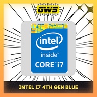 Intel Sticker i7 4th Generation For Laptop/Desktop