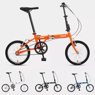 [From ] FOREVER 16 Inch Folding Bicycle Aluminum Lightweight Foldable Mini Bike V Brake Urban Commut