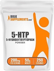 BulkSupplements.com 5-HTP Powder - 5-Hydroxytryptophan, 5 HTP Supplement - 5-HTP 200mg, Mood Support
