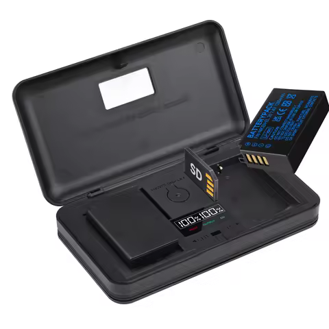 PALO EN-EL20 EN-EL20A EN EL20 Battery & 2 Slots Box Battery Charger for Nikon Coolpix P1000 Nikon1 J