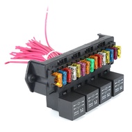 Black Car Fuse Box Plastic Car Fuse Box 15 Circuit Fuse Box Fuse Holder Car Supplies