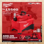 MILWAUKEE M18 FORCE LOGIC 700 BAR HYDRAULIC UTILITY PUMP WITH REMOTE [M18 HUP700R-0 / M18 HUP700R-121B]