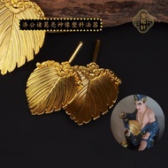 Living Buddha Jigong Dandelion Fan Magic Tool Kong Ming Zhuge Liang Dandelion Fan Statue Plastic Dec