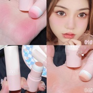 Blush Stick/Sponge Head Expanded Matte Whitening Single Color Blush/Sponge Blush Stick