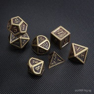 New COC Multi-sided metal dice tabletop game group trpg Cthulhu and Dungeons dnd Alloy multi-sided d