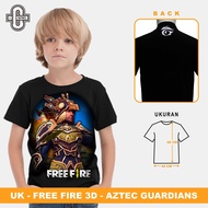 GAME KIDS T-SHIRT - [FREE FIRE 3D / FF T-SHIRT / FREE FIREE ] - AZTEC GUARDIANS