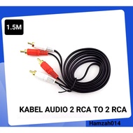 2 RCA To 2 RCA Gold Plated 1.5 Meter Cable 2 RCA To 2 RCA Gold Plated 1.5 Meter Cable/