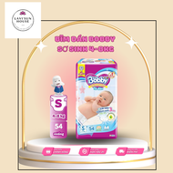 Tã Bĩm Dán Bobby S54 Tặng 6 Miếng Tả Quần Bobby Size M Dành Cho Bé 4-8KgDán Siêu Thấm Mẫu Mới Lõi Né