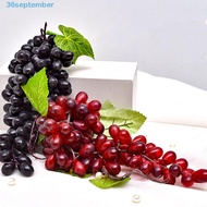 SEPTEMBER Fruit Models, Hanging Plastic Simulated Fruit Grape Skewers, Craft Lifelike Fake Artificia