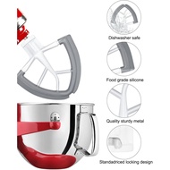 Flex Edge Beater, 4.5-5 Quart Attachments For Mixer, Flat Beater Paddle with Flexible Silicone Edges