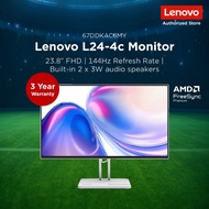 Lenovo L24/L27-4C | 23.8/27" FHD (1920x1080) Anti-glare| 144Hz refresh rate | Tilt Stand | 67DDKAC6M
