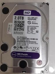 WD 紫標 3.5吋 SATA3 硬碟 2TB 使用時數20000多小時