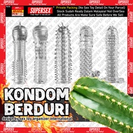 🔥 HARGA BORONG 🔥 【 Kondom Tahan Lama 安全套 】 Reusable Crystal Spike Condom Soft Thin With Free Lube Oi