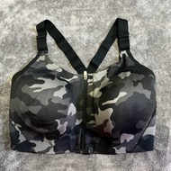 All Induction Sports Bra Black Military Pattern Size 38dd