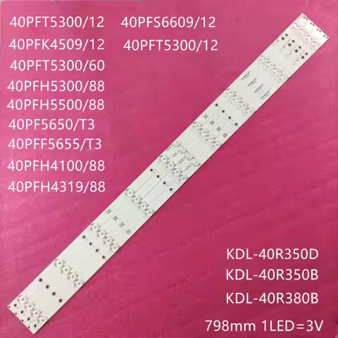 LED Backlight strip 9 lamp For LD40E01M T4002M 40" TV LED-40B800 LB-F3528-GJ40409-H G TPT400LA-J6PE1