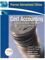 Cost Accounting－A Managerial Emphasis（thirteenth edition） (新品)