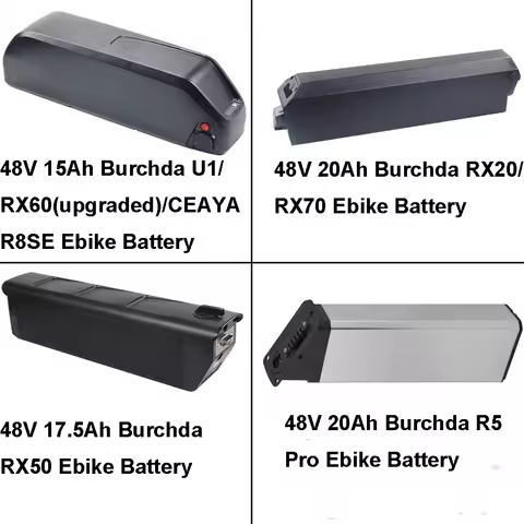 Rechargeable Ebike Li-ion Battery 48V 15Ah 17.5Ah 20Ah for Burchda U1 RX20 RX50 RX60 RX70 R5 Pro CEA