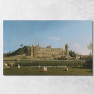 Warwick Castle Canaletto cnl77 Canvas Print