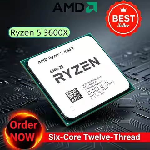 AMD Ryzen 5 3600X R5 3600X 6 Core 12 Thread CPU 3.8 4.4GHz 7nm AM4 Socket 32MB L3 95W Desktop Gaming