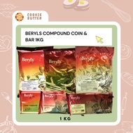 Beryls Chocolate Compound Coins and Bar 1kg / Beryls baking chocolate / Beryls premium/ halal