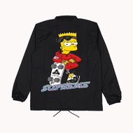 The simpsons anime coach jacket - Animated coach jacket - windbreaker jacket