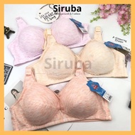 [SIRUBA] A77 CUP B/C Women Nursing Bra Maternity Bra Breastfeeding Bra Cotton Bra Menyusu Size 36/80