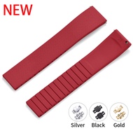 CTS Fluororubber Watch Strap 18mm 19mm 20mm 22mm Quick Release Butterfly Buckle New FKM Watch Bands 