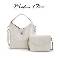Milan Chiva รุ่น Crossbody Bag กระเป๋าสะพายข้างสำหรับผู้หญิง กระเป๋าถือ หนัง PU (MC-438)