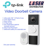TP-Link Tapo D210 Tapo Video Doorbell Camera, 160° Ultra-Wide Field Of View,  Door Chime, 2 Way Audi