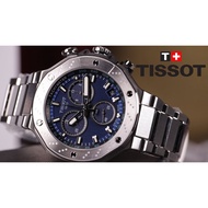 TISSOT T141.417.11.041.00 T1414171104100 Men's Analog Watch T-RACE CHRONOGRAPH Quartz 45mm SS Bracelet Blue *Original