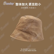 Taiwan Windproof Hat Bucket Big Head Circumference 61cm Niche Design Female Large Size Male Automati