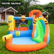 V-camp Inflatable castle swimming pool Water Slide Bounce House Slide Bouncer With Pool Area Climbin