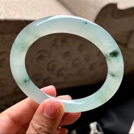 冰種 天然翡翠 緬甸 A玉 玉鐲 • 冰種油青翡翠圓鐲