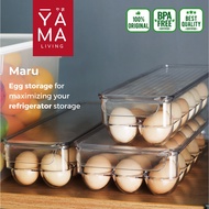 YAMA MARU Egg Storage Egg Storage Box Acrylic Refrigerator Container Egg Shelf Organizer Acrylic Egg