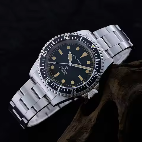 Baltany 39MM Dive Watch Man S3075 MilSubmariner Homage Watch 20Bar Waterproof Stainless Steel Bracel