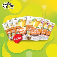 ข้าวเหนียวมะม่วงพร้อมดิปกะทิ 50กรัม (6ซอง/แพ็ค) / Freeze-Dried Mango Sticky Rice with Coconut Milk D