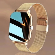 Smartwatch สมาร์ทวอท Full Touch Sport สมาร์ทนาฬิกาผู้ชายผู้หญิง Heart Rate Fitness Tracker Bluetooth Smartwatch นาฬิกาข้อมือ GTS 2 P8 Plus นาฬิกา + กล่องSmartwatch สมาร์ทวอท สีน้ำเงิน