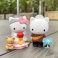 Hello Kitty 40th Anniversary HelloKitty Dress KT Cat Wedding Ornaments Figure Model Send Girlfriends