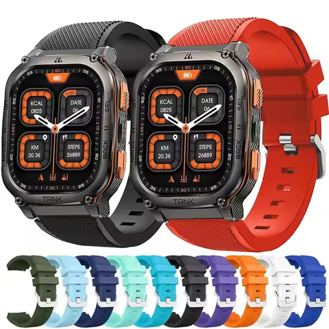 22mm Soft Sport Silicone Band For KOSPET TANK T2 T3 M2 M3/T3 M3 Ultra Bracelet Wristband For KOSPET 