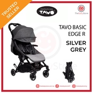 Tavo Basic Edge R Stroller - Silver Grey (Compact Cabin Size)