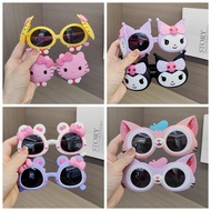 【Sell well】 Kids Polarized Sunglasses Girl Baby Cute Cat Flip Glasses Cartoon Little Girl Sunshade S