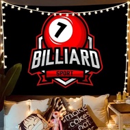 Billiard Club Wall Background with Hanging Fabric Live Stream Decoration.Background Baking