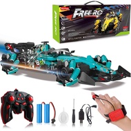Gesture Sensing Remote Control Car, F1 RC Stunt Car 1:14 Scale 4WD 2.4GHz 360 ° Rotating RC Cars Toy