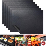 QC Non-stick BBQ Grill Mat 40*33cm Baking Mat BBQ Tools Cooking Grilling Sheet Heat Resistance Easil
