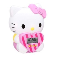 (日本代購) Hello Kitty座枱鬧鐘+溫度計 alarm clock