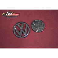VW Volkswagen Golf MK7 / Mk7.5 TSI GTI R VW Logo Emblem Real Forged Carbon Fiber