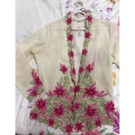 Kebaya Nyonya Sulam Preloved / Blouse Preloved / Dress Preloved