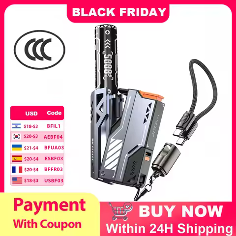 VYVYLABS Portable CCC Power Bank Removable Battery Pack 20000mAh 22.5W Fast Charging External Batter