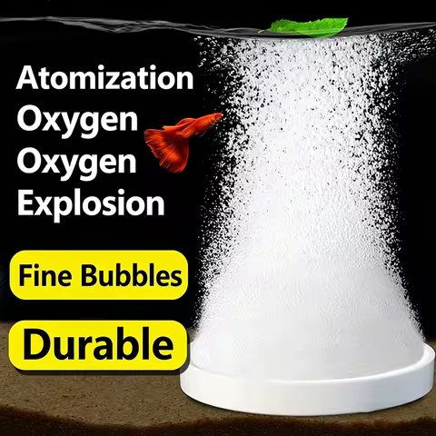 Nano Bubble Plate Ultra Fine Air Stone Aquarium Oxygen Aerator Diffuser Atomizing Bubble Disk Fish T